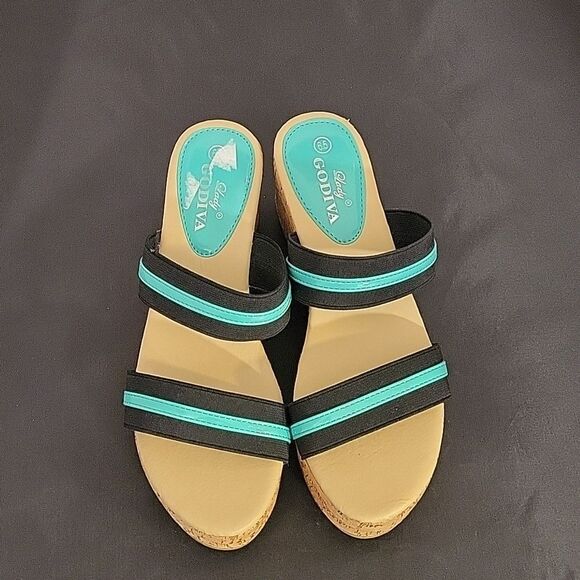 BRANS NEW  LADY GODIVA WEDGE WOMEN'S  SHOES - Picture 4 of 16